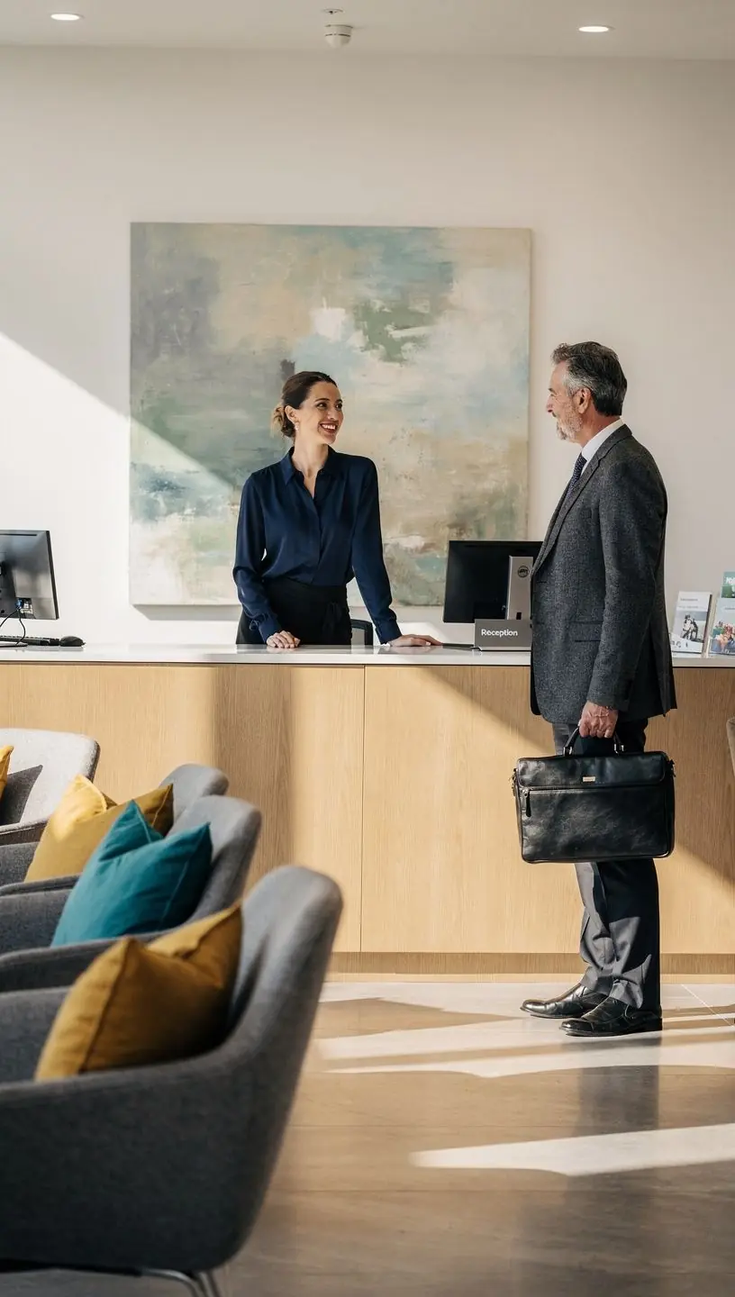 Открытое офисное пространство с зоной отдыха и рабочими местами, способствующее свободному передвижению сотрудников.