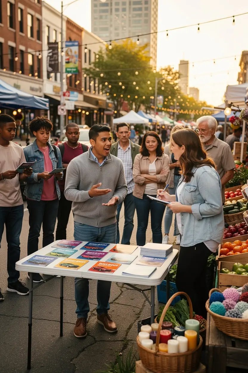 Zdjęcie profesjonalnego doradcy ubezpieczeniowego rozmawiającego z klientem.